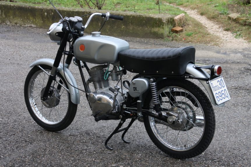 Gilera 124 dopo il restauro